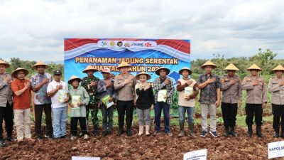 Polres Gunungkidul Tanam Jagung Serentak, Dukung Swasembada Pangan Nasional 2026