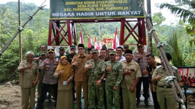 Danrem 072/Pamungkas Hadiri Launching 200 Titik Jembatan Garuda oleh KASAD