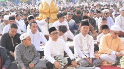 Wali Kota Tanjungbalai Bersama Ribuan Warga Sholat Ied di Alun Alun Sultan Abdul Jalil Rahmadsyah