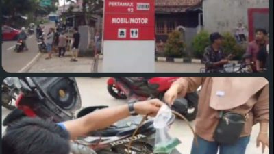 Diduga BBM Oplosan di Pertashop, Puluhan Motor Warga Mancak Rusak