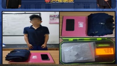 Operasi Undercover Buy Polres OKI Berhasil, Transaksi Sabu Rp3 Juta Digagalkan di Parkiran SPBU