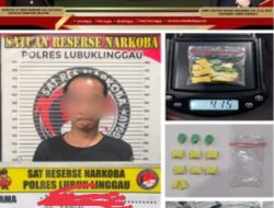 Kurir Ekstasi COD Asal Riau Dibekuk di Lubuk Linggau, Tabrak Kendaraan Polisi Saat Berusaha Kabur