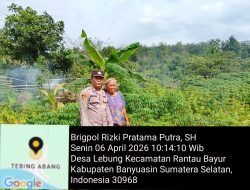 Bhabinkamtibmas Rantau Bayur Gerakkan Masyarakat Dukung Program Swasembada Pangan Nasional