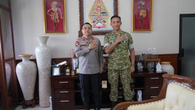 Danrem 072/Pamungkas Jalin Silaturahmi dengan Kapolda DIY, Perkuat Sinergitas TNI–Polri