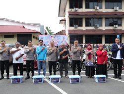 Korban Curanmor Bersyukur, Ratusan Kendaraan Dikembalikan Langsung Oleh Kapolda Sumsel