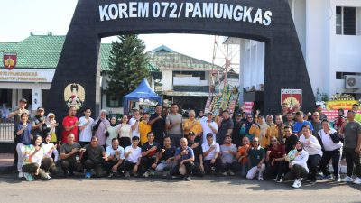 Melalui Olahraga Bersama dan Syawalan, Korem 072/Pamungkas Perkuat Sinergi dengan UGM