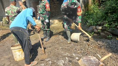 Gotong Royong TNI dan Warga Bangun Jembatan Garuda, Akses Vital Penghubung Simo–Sambi Mulai Terwujud