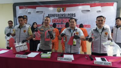 Ruko di KM 18 Banyuasin Jadi Pabrik Miras Oplosan, Empat Pelaku Asal Bogor Ditangkap