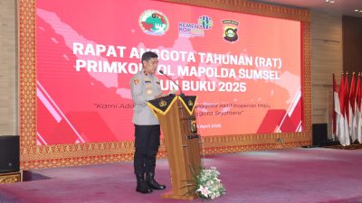 Buka RAT Primkoppol Polda Sumsel Wakapolda ; Majukan koperasi sejahtera kan Anggota