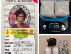 Polda Sumsel Bongkar Penyelundupan 204 Gram Sabu di Lubuk Linggau, Residivis Tak Berkutik Terjaring Undercover Buy