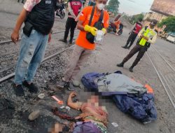 Tragis, Seorang IRT Meninggal Dunia Tertabrak Kereta Api Babaranjang di Prabumulih