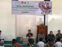 Peringati HUT Ke-60 Korem 074/Warastratama, Kodim 0735/Surakarta Gelar Do’a Bersama