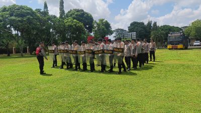 Latihan Negosiator dan Dalmas Polres Banyuasin, Siaga Hadapi Kejadian Kontingensi