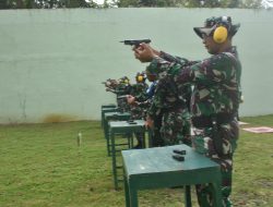 Korem 072/Pamungkas Gelar Latihan Menembak Senjata Ringan