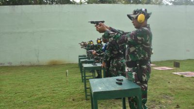 Korem 072/Pamungkas Gelar Latihan Menembak Senjata Ringan