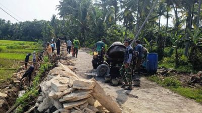 Talud Jalan Guna Pengamanan Jalan dan Persawahan