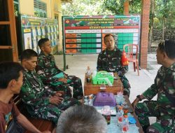 Dansatgas TMMD Reguler 128 Kulon Progo Tinjau Pos Kotis