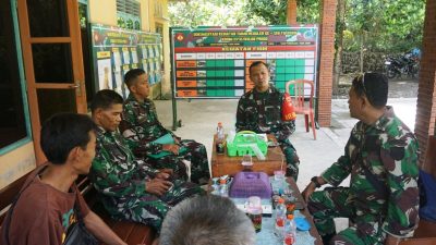 Dansatgas TMMD Reguler 128 Kulon Progo Tinjau Pos Kotis