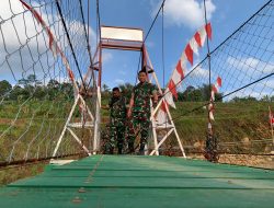 ‎Pastikan Infrastruktur Tepat Sasaran dan Berkualitas, Itjenad Tinjau Jembatan Gantung Garuda di Wilayah Kodim 0728/Wonogiri