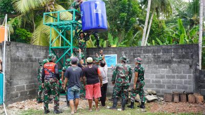 Pemasangan Tampungan Air Sumur Bor di Padukuhan Senden