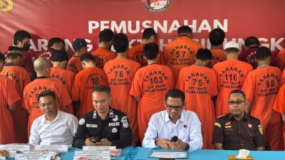 Polda Sumatera Selatan Musnahkan Barang Bukti Narkoba Senilai Rp2,8 Miliar Hasil Ungkap Mei 2026