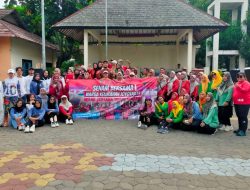 Babinsa Joyotakan Laksanakan Senam Bersama GERMAS di Taman Cerdas Joyotakan
