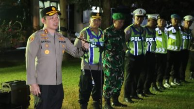 Ciptakan Kamtibmas Kondusif Jelang Idul Adha, Polres Gunungkidul Gelar Patroli Gabungan