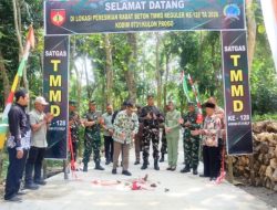 Peresmian dan Paninjauan Hasil  Pembangunan Program TMMD Reguler 128 Sidorejo Lendah