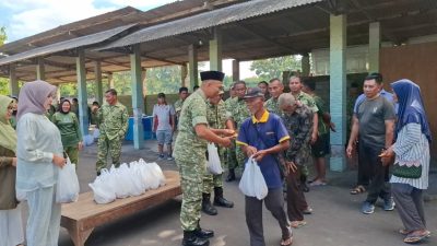 Wujud Kepedulian dan Ketakwaan, Kodim 0730/Gunungkidul Laksanakan Pemotongan Hewan Kurban di Makodim