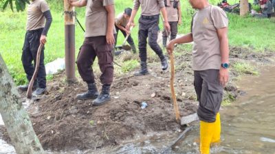 Gerakan Belida Jadi Langkah Nyata Polres OKU Kurangi Risiko Genangan Air