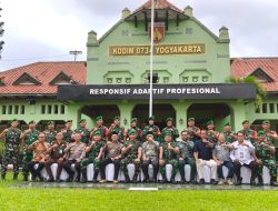 Danrem 072/Pamungkas Kunjungi Kodim 0734/Kota Yogyakarta, Berikan Motivasi dan Tekankan Pentingnya Rasa Syukur