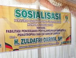 Zuldafri Darma Gencarkan Sosialisasi Perda Anti Narkoba, Nagari Sungai Jambu Diajak Jadi Garda Terdepan Pencegahan