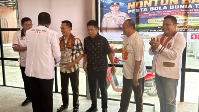 Perkuat Sinergitas, Ditintelkam Polda Sumsel Gelar Nonton Bareng Piala Dunia 2026 Bersama Ormas Palembang