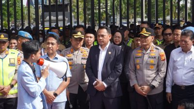 Dukung Demokrasi dan Stabilitas Nasional, Polrestabes Palembang Amankan Penyampaian Aspirasi Mahasiswa di DPRD Sumsel