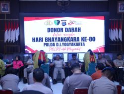 Polda DIY Gelar Bakti Kesehatan Donor Darah Sambut Hari Bhayangkara ke-80, Kumpulkan 139 Kantong Darah