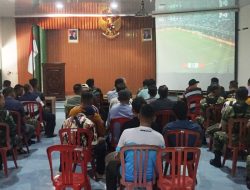 Kodim 0731/Kulon Progo Bersama Masyarakat Nobar Sepak Bola Gembira Piala Dunia Tahun 2026