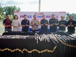 77 Senjata Api Rakitan Diserahkan Warga, Polres OKI Amankan 3 Pelaku di Pekan Pertama Ops Senpi Musi 2026
