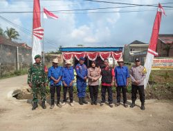 Dalam Rangka HUT Bhayangkara Ke – 80 Binmas Polda Sumsel Peninjauan ke Pos satkamling RT O3 RW O6 Srigading Tanah Mas