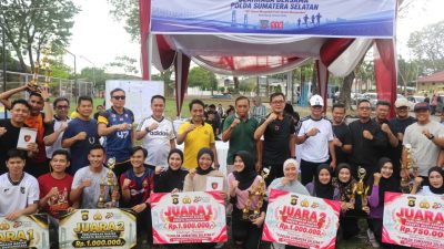 Meriahkan HUT Bhayangkara Ke-80 Polda Sumsel Gelar Perlombaan Bakiak Antar Fungsi Kepolisian Perkuat Solidaritas dan Kebersamaan