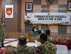 Korem 072/Pamungkas Gelar Pembinaan Ideologi Pancasila, Dukung Asta Cita Pemerintah