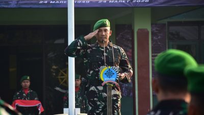 Danrem 072/Pamungkas Pimpin Upacara 17-an dan Penyerahan Penghargaan Juara Harapan I Lomba Karya Bakti TNI AD