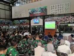 Melalui Nobar Piala Dunia 2026, Korem 072/Pamungkas Perkuat Kemanunggalan TNI dan Rakyat