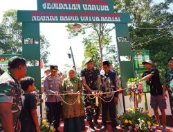 Danrem 072/Pamungkas Bersama Forkopimda Kebumen Resmikan Jembatan Garuda Merah Putih
