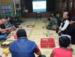 Koramil Jajaran Kodim 0731/Kulon Progo Bersama Masyarakat Nobar Pertandingan Spanyol vs Belgia