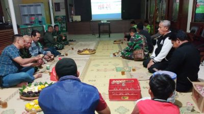 Koramil Jajaran Kodim 0731/Kulon Progo Bersama Masyarakat Nobar Pertandingan Spanyol vs Belgia