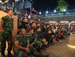 Melalui Nobar Piala Dunia 2026, Korem 072/Pamungkas Pererat Kebersamaan TNI dan masyarakat sekitar