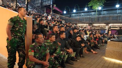 Melalui Nobar Piala Dunia 2026, Korem 072/Pamungkas Pererat Kebersamaan TNI dan masyarakat sekitar