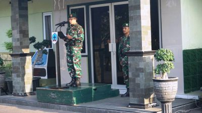 Kodim 0731/Kulon Progo Laksanakan Upacara Pengibaran Bendera