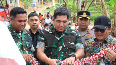 Danrem 074/Warastaratama Resmikan Jembatan Penghubung Antar Desa Dan Kelurahan Di Wonogiri