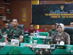 Akselerasi Pembangunan Daerah, Danrem 072/Pamungkas Ikuti Rakernis TMMD Reguler Ke-129 Secara Virtual